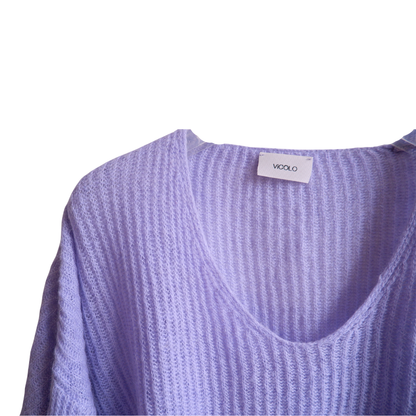 Lila trui oversized model