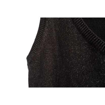 Zwarte gebreide jurk