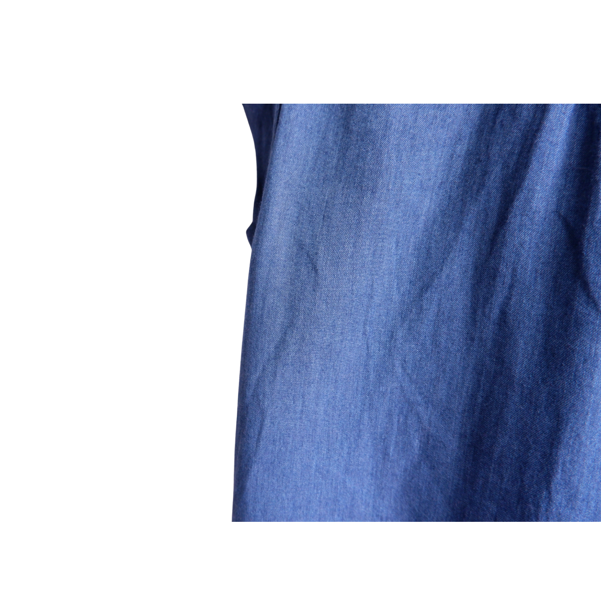 Blauw luchtig katoenen kleed