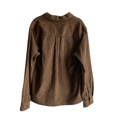 Bruin oversized hemd velours