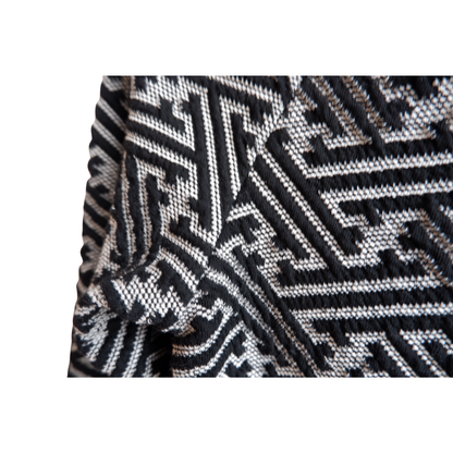 Zwart witte lange jurk NIEUWSTAAT