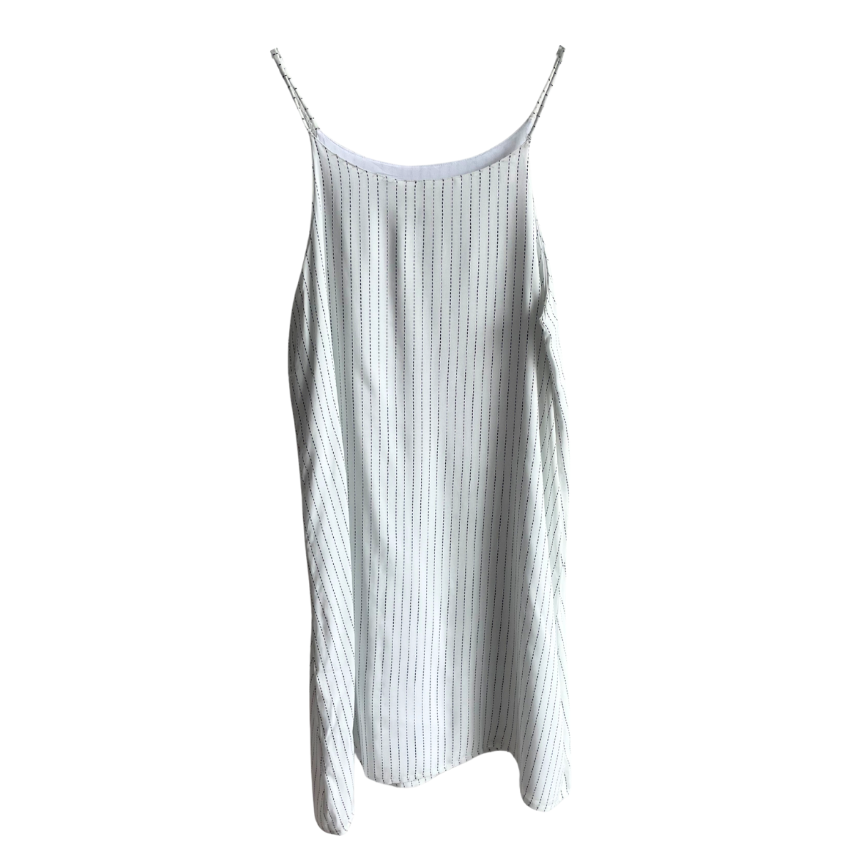 Witte gestreept zomerkleed
