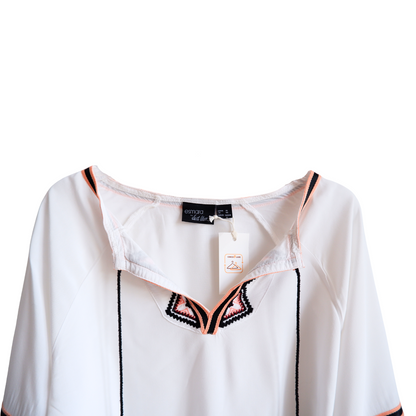 Witte losse blouse