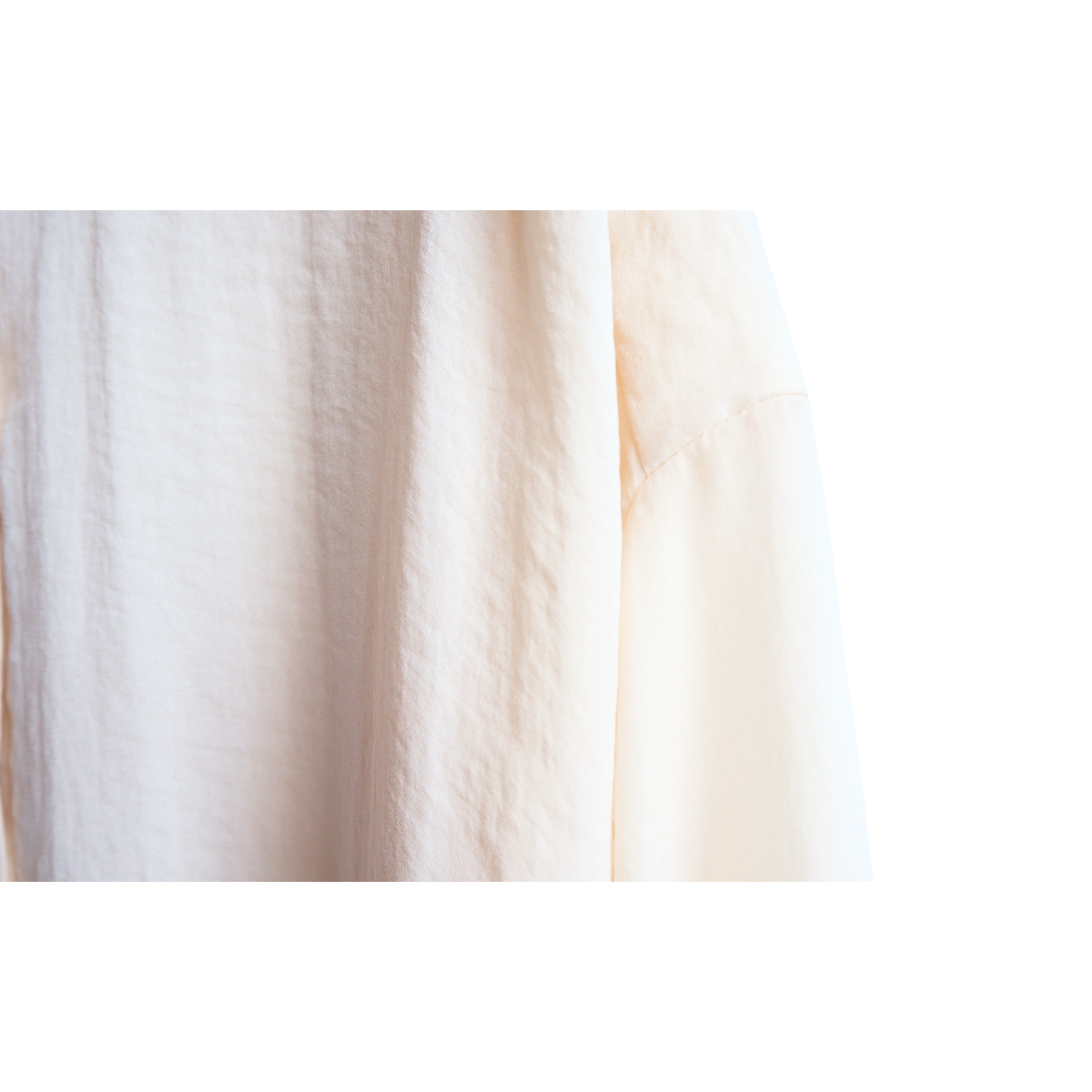 Gebroken witte lange blouse