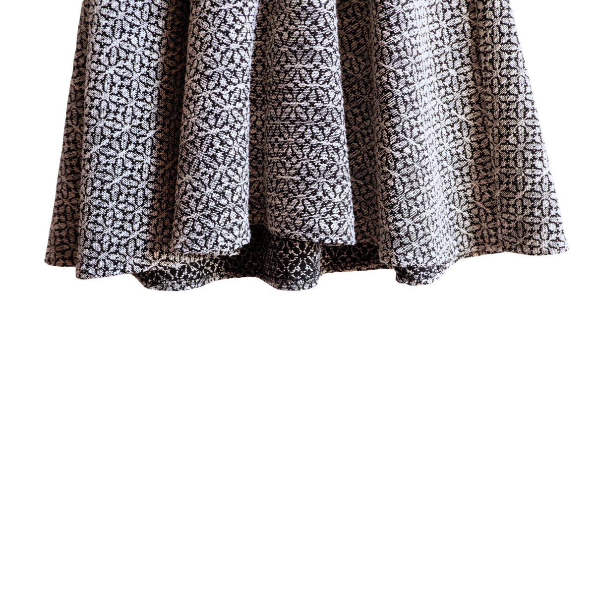 Zwart/wit cocktailjurk