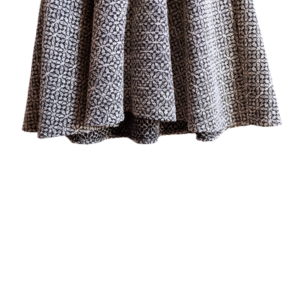 Zwart/wit cocktailjurk