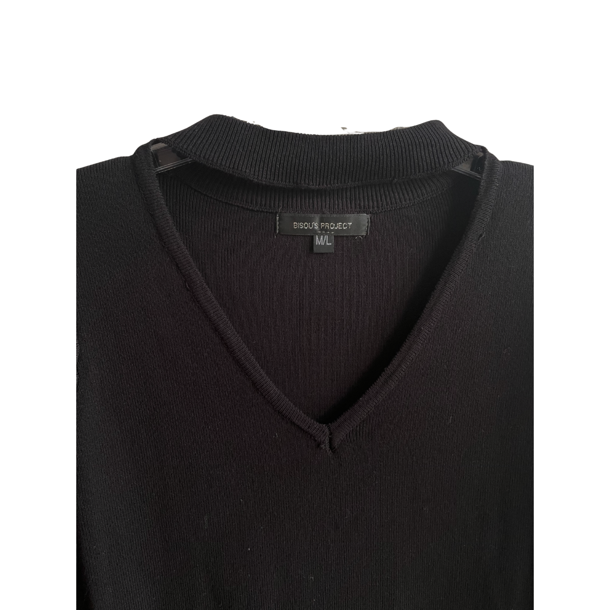 Zwarte jurk met kanten mouwen