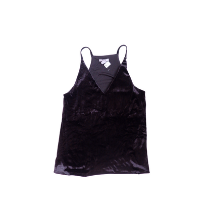 Zwarte velours top