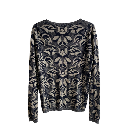 Zwartblauwe trui met glitter