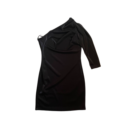 Zwarte jurk met glans