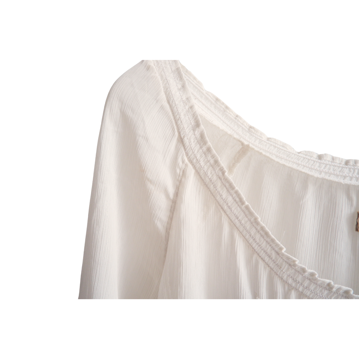 Gebroken witte blouse met bloemen