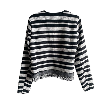 Zwart wit gestreept vestje