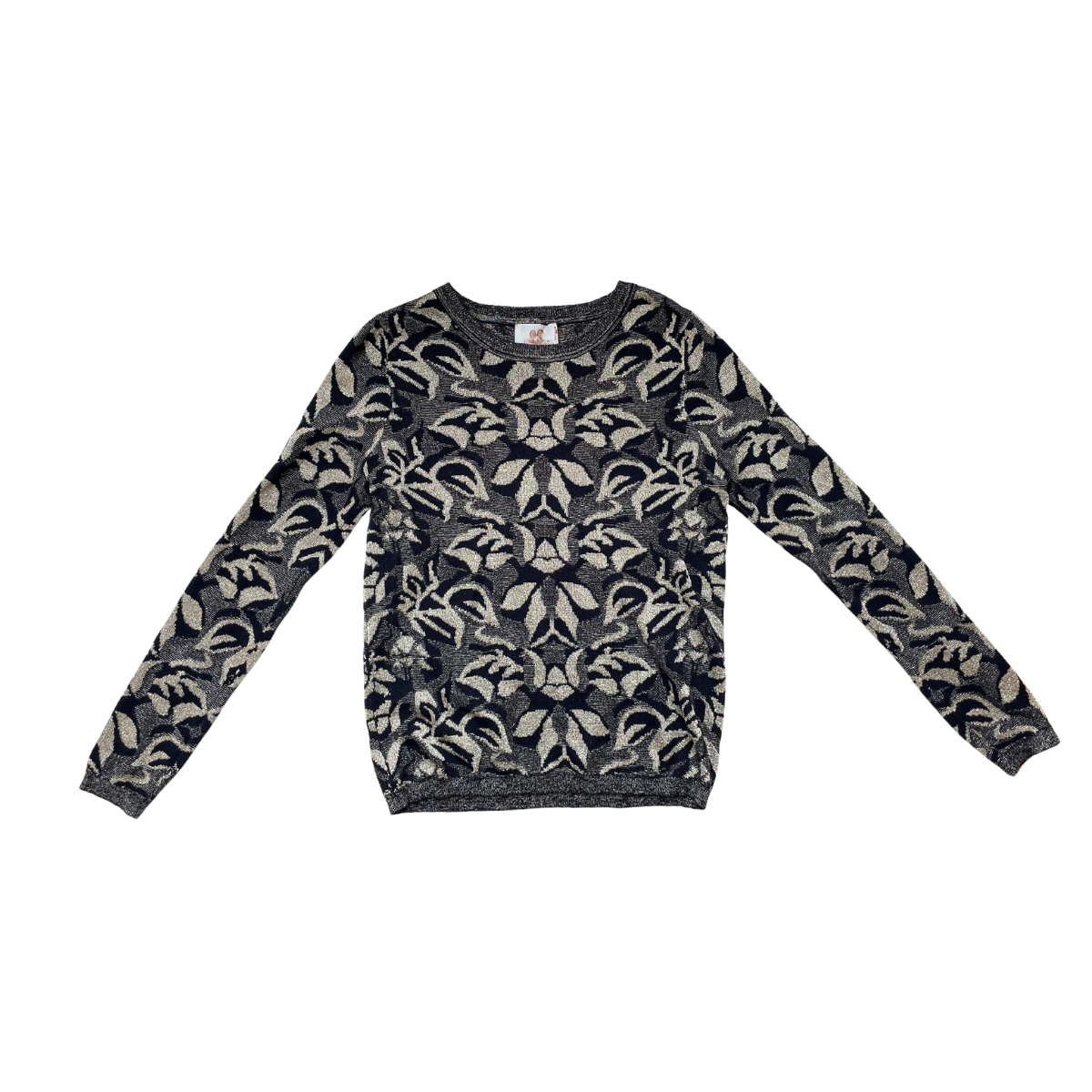 Zwartblauwe trui met glitter