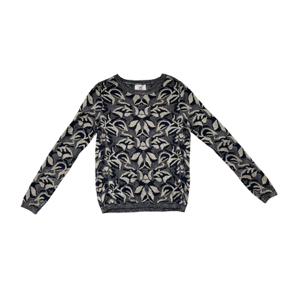 Zwartblauwe trui met glitter