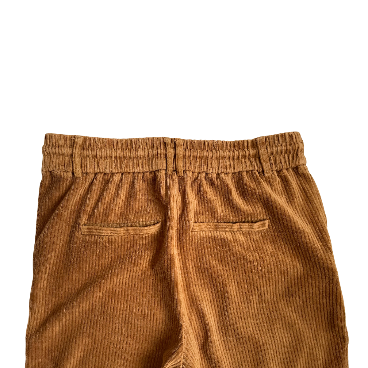 Bruine ribfluwelen broek