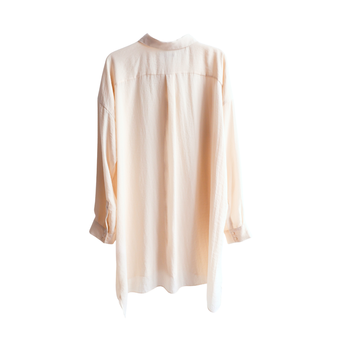 Gebroken witte lange blouse
