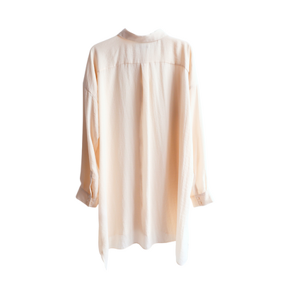Gebroken witte lange blouse