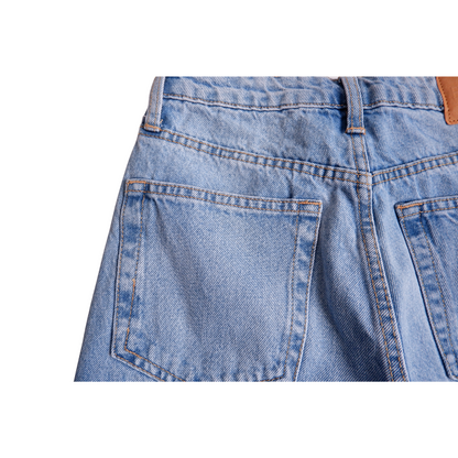 Blauwe jeans mom pants