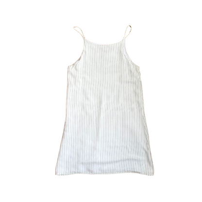 Witte gestreept zomerkleed