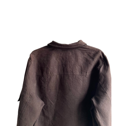 Bruin linnen vestje