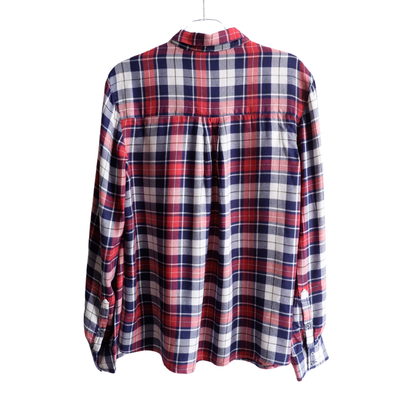 Blauw-rood geruit hemd