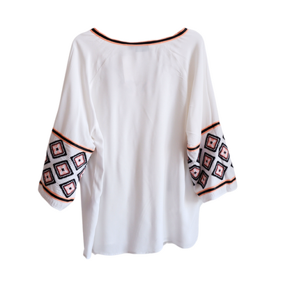 Witte losse blouse