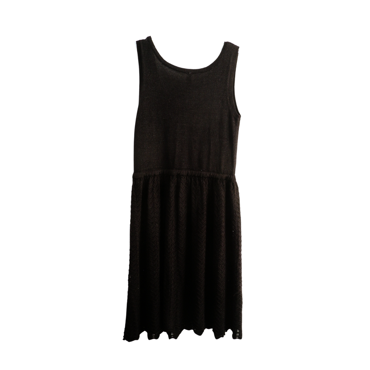 Zwarte gebreide jurk