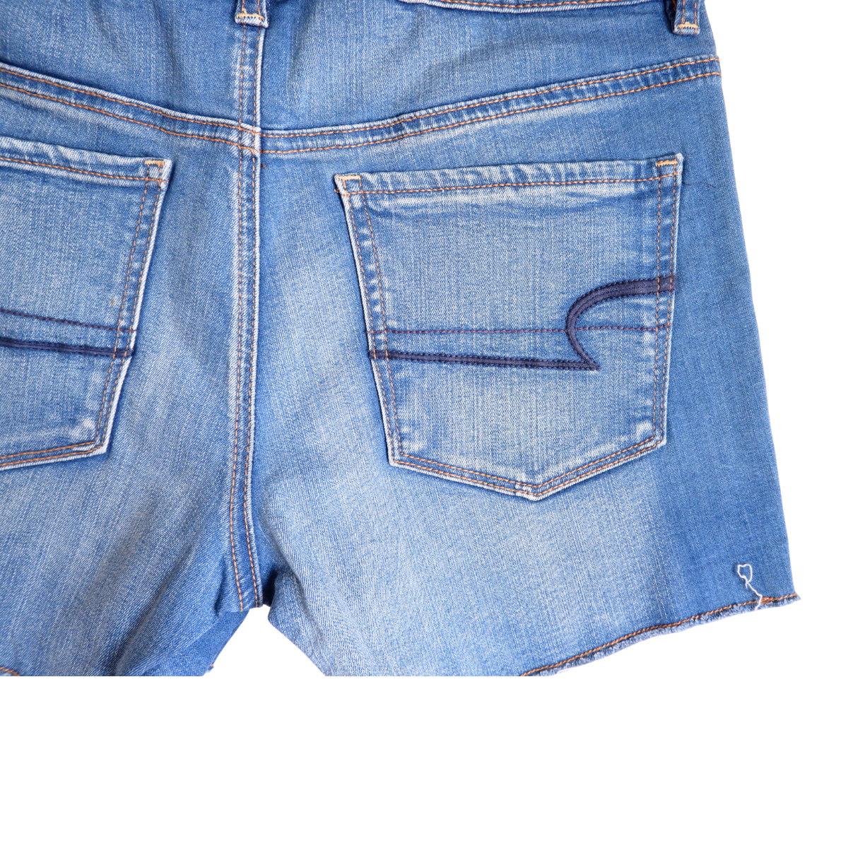 Blauwe korte jeansbroek