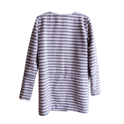 Blauw gestreepte zomervest