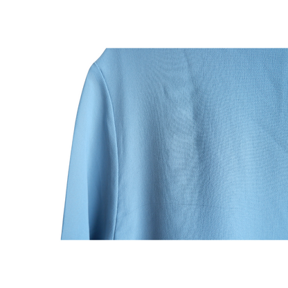 Blauwe blouse met diamantjes