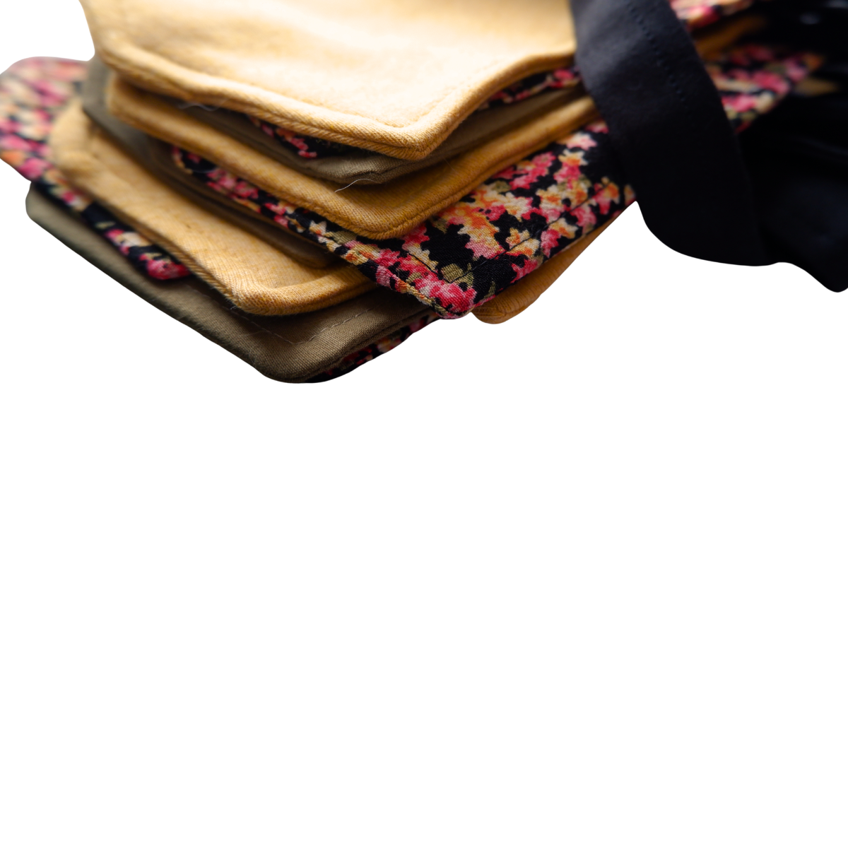 Vlaggenlijn kaki okergeel bloem