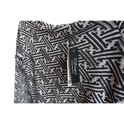 Zwart witte lange jurk NIEUWSTAAT