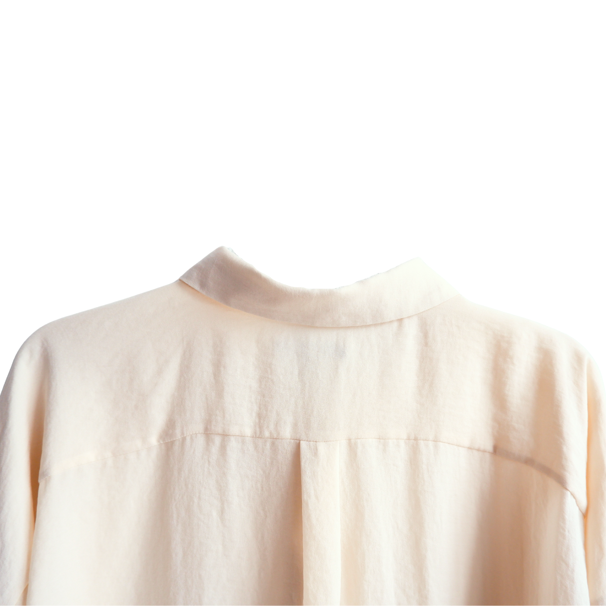 Gebroken witte lange blouse