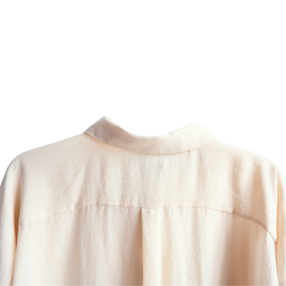 Gebroken witte lange blouse