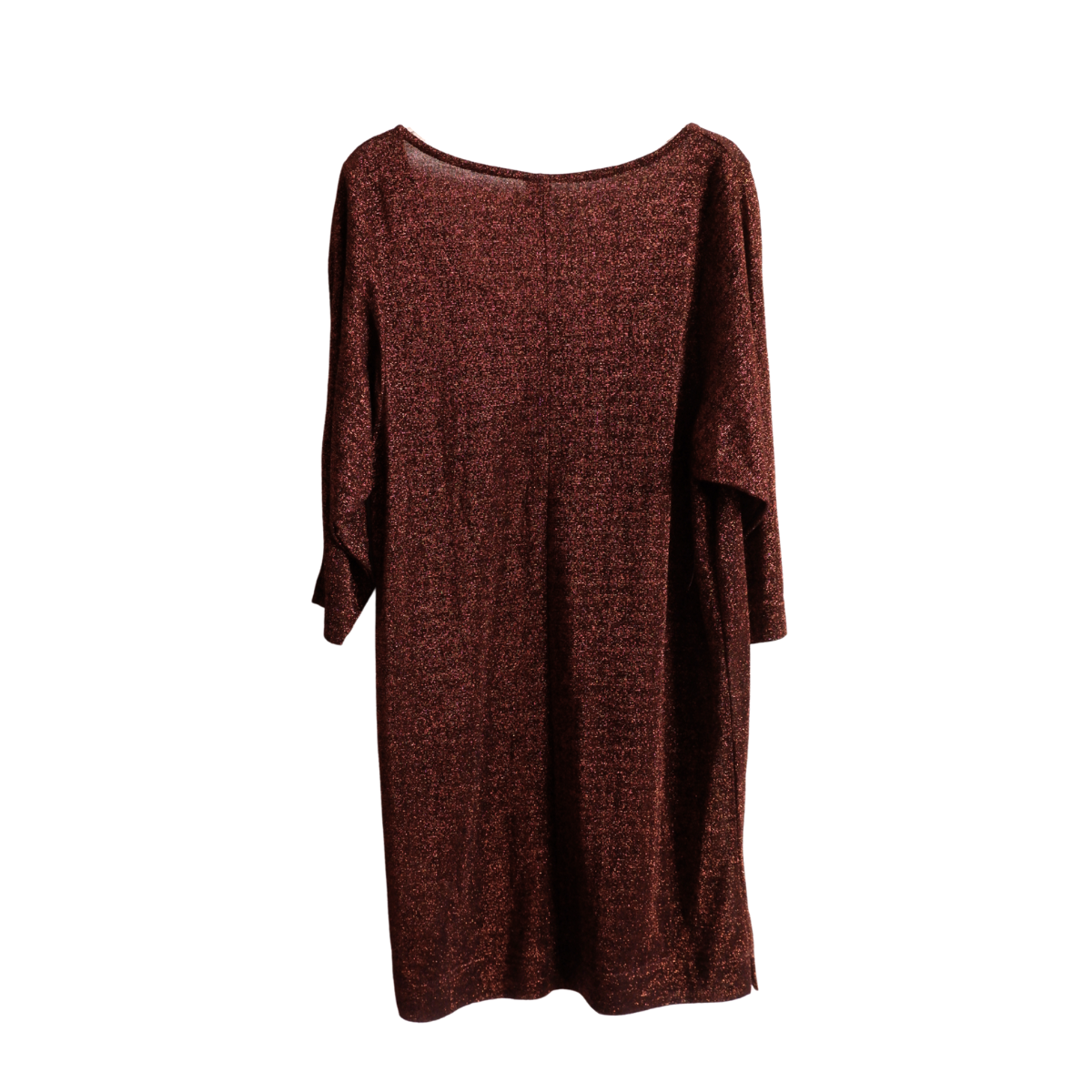 Koperkleurige shirt dress