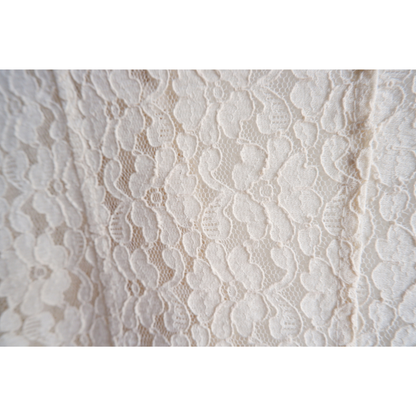 Gebroken witte blazer bloemen