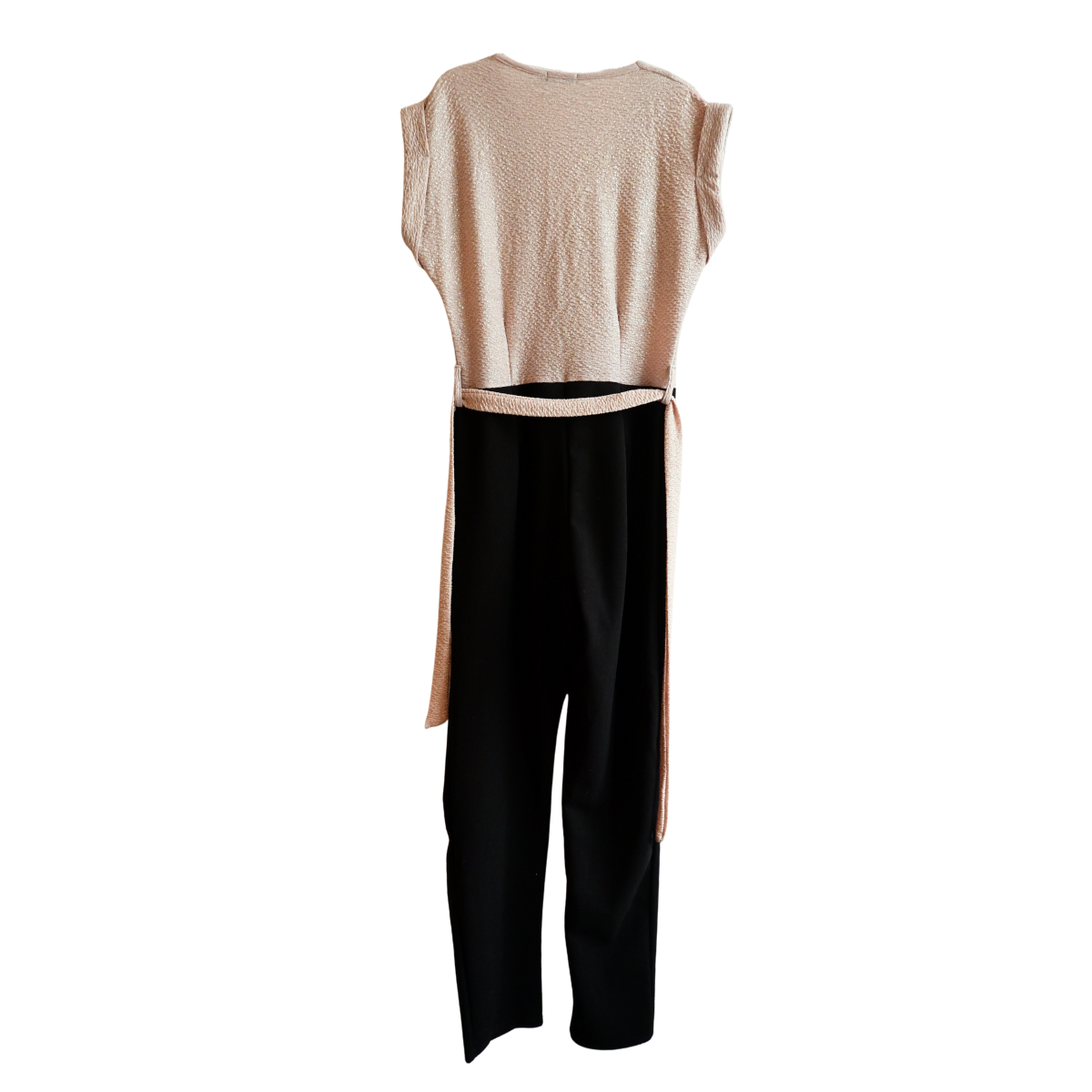 Zwarte/beige broekpak met glitter