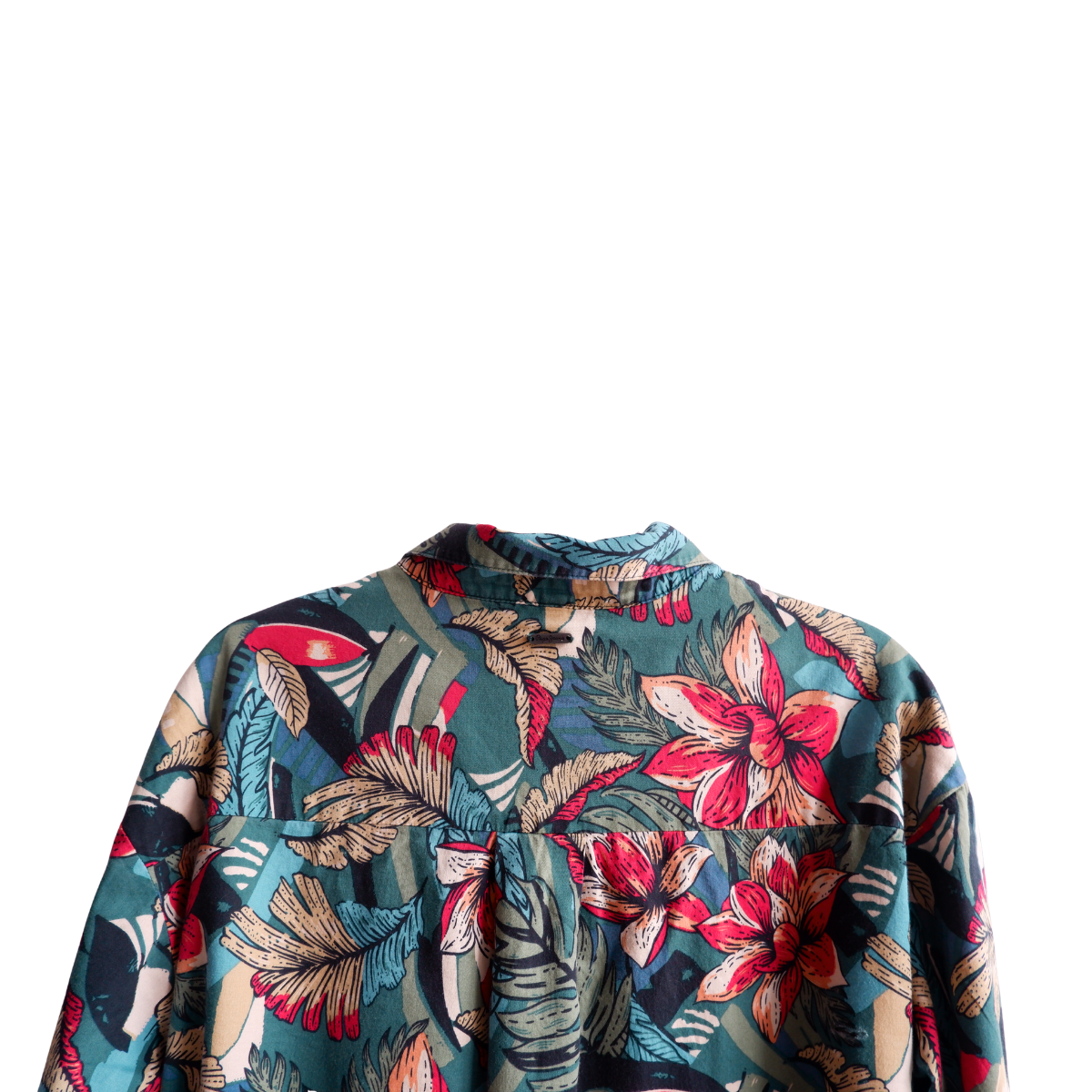 Blauw/groen hemd met bloemen Pepe Jeans