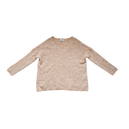 Beige sweater met alpacawol