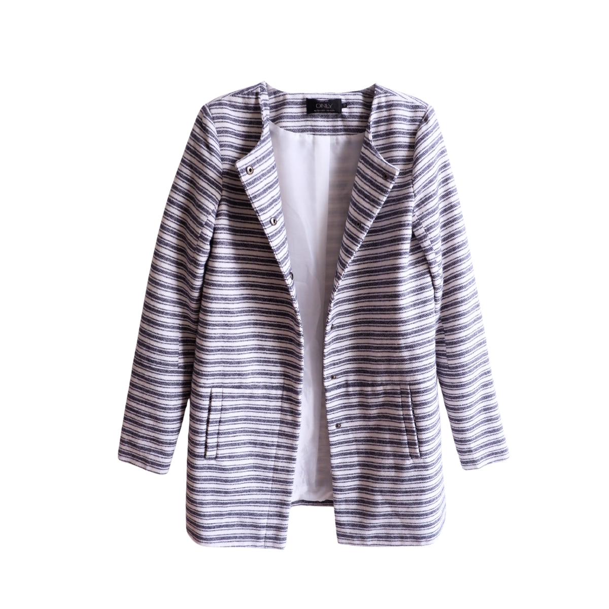 Blauw gestreepte zomervest
