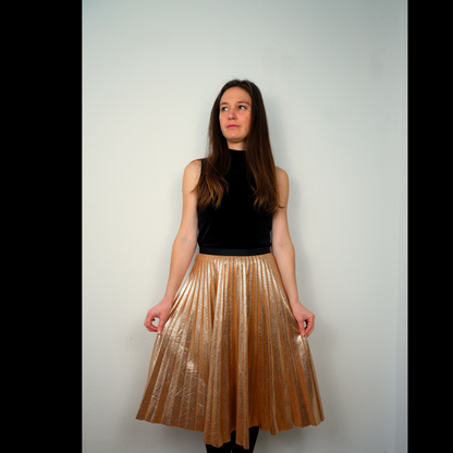 Zalmroze glitter rok