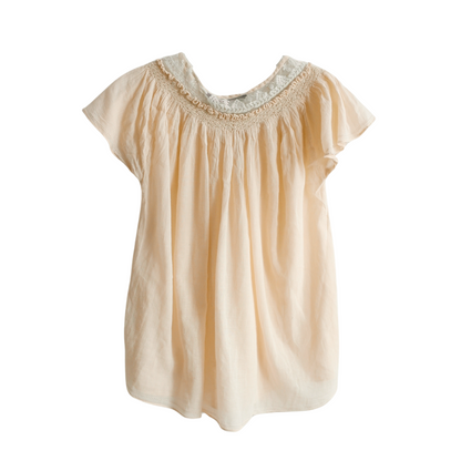 Gebroken witte zomerblouse