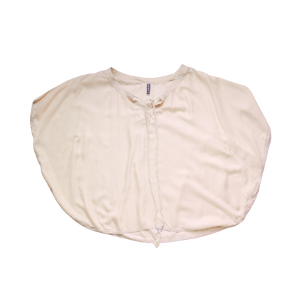 Gebroken witte wijde blouse