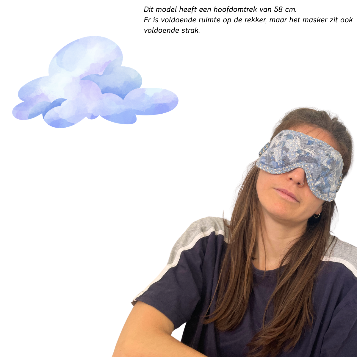 Slaapmasker blauw
