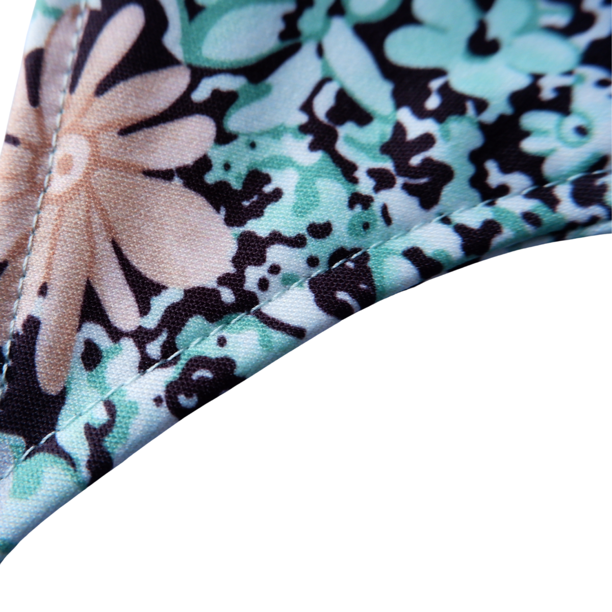 Vlaggenlijn turquoise bloem