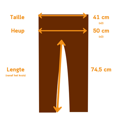 Broek met zwarte streep